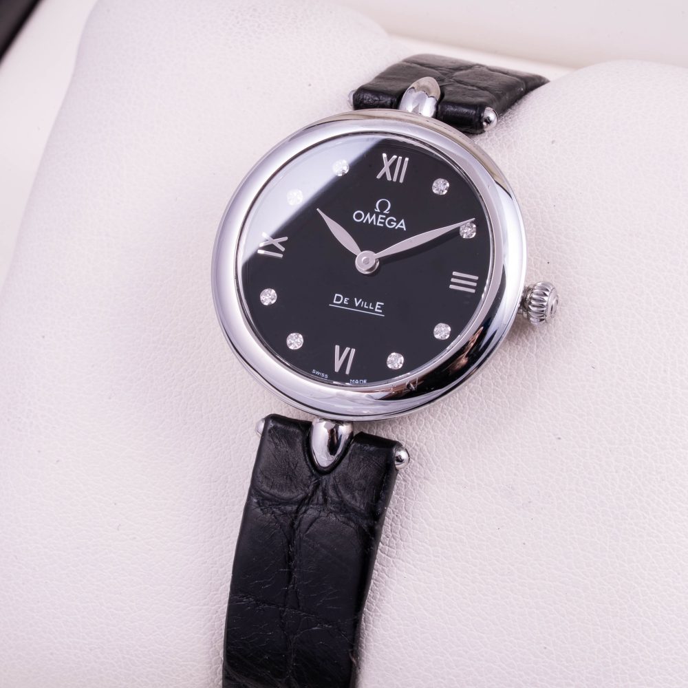 Omega De Ville Diamonds Black